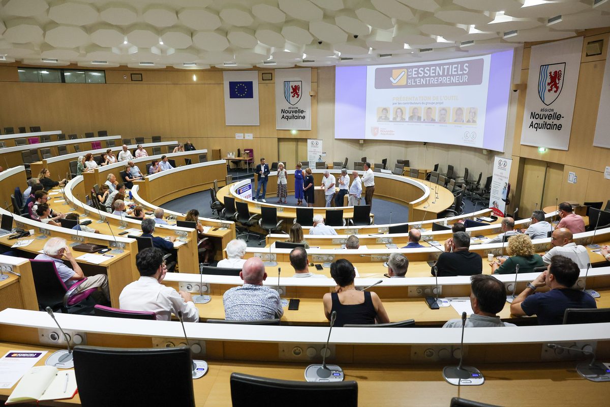 Réunion à la Région Nouvelle-Aquitaine